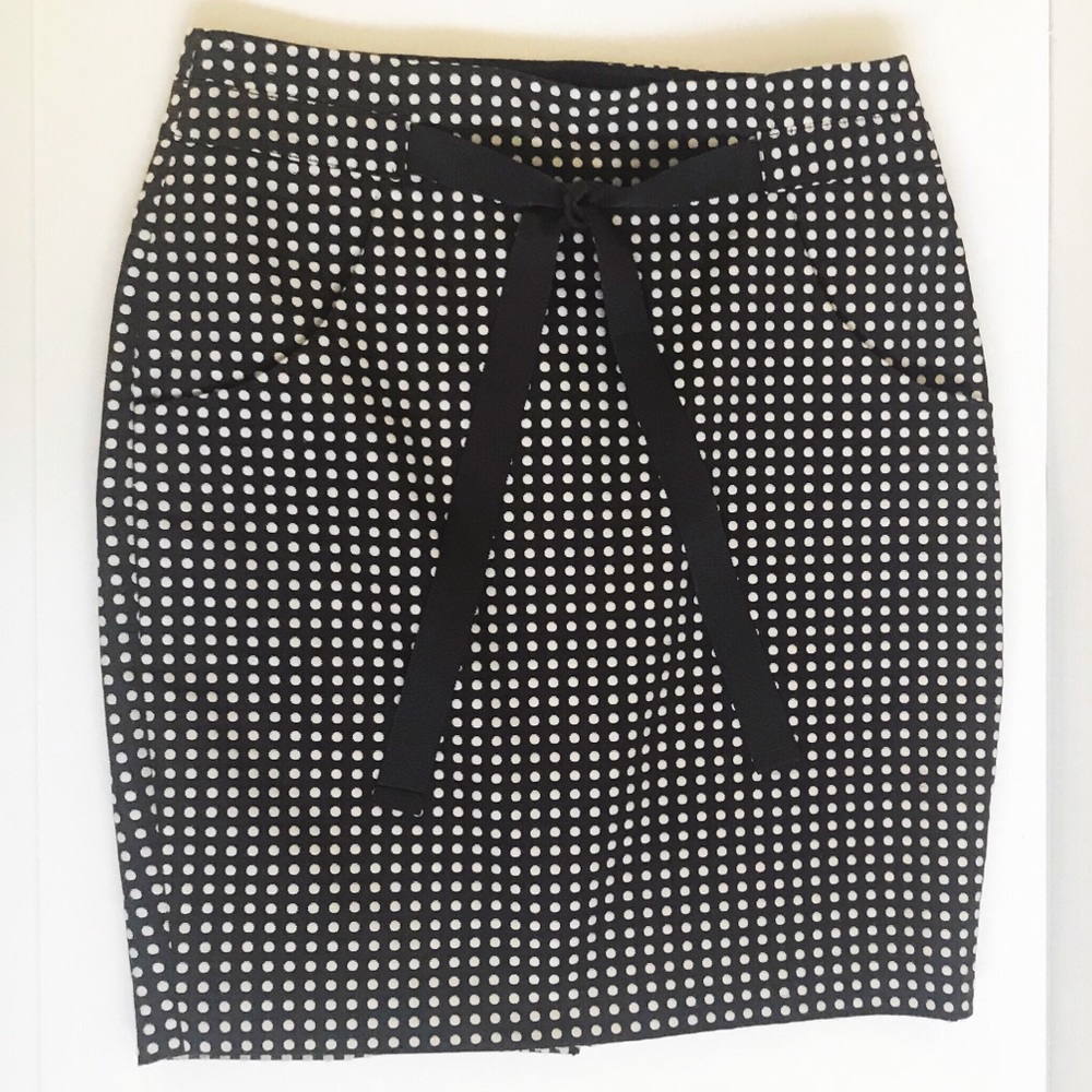 The Limited Brown&White Polka Dot Pencil SZ-0